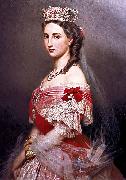 Franz Xaver Winterhalter Portrait of Charlotte of Belgium Spain oil painting artist